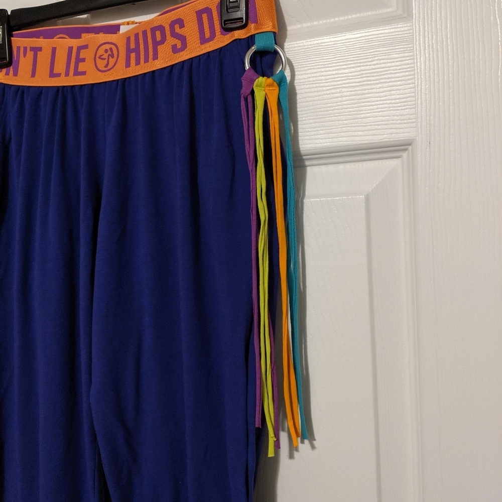 Zumba Wear Small Spicy Purple Pants Hips Don't Lie - Picture 3 of 5